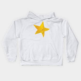 Watercolor Gold Star Kids Hoodie